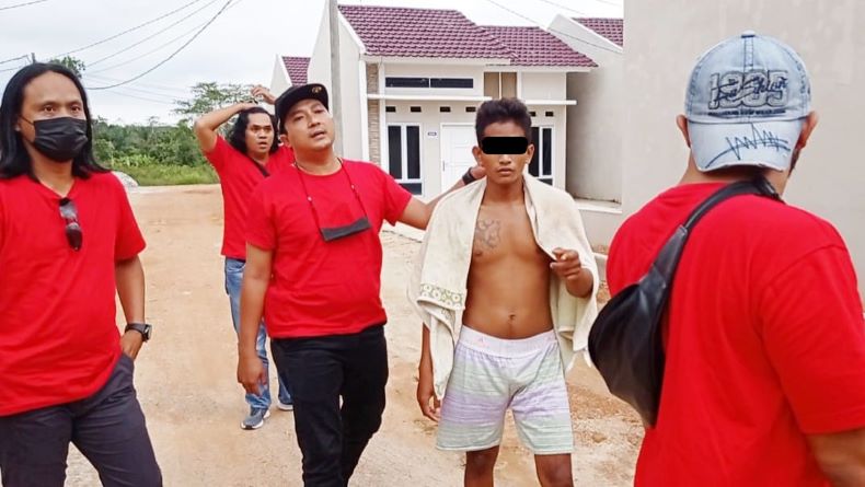Tagih Utang malah Babak Belur, Pria Bertato di Pangkalpinang Ditangkap Polisi