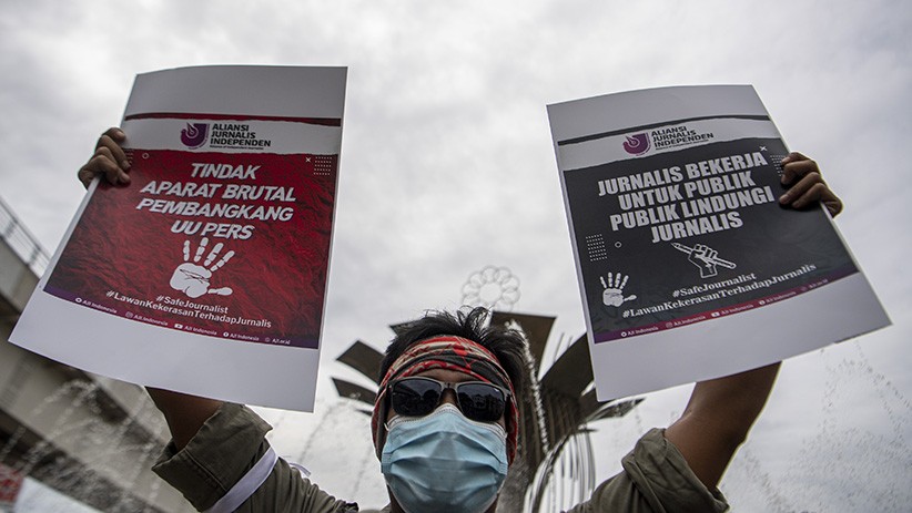 Aksi Kecam Kekerasan terhadap Jurnalis - Bagian 1
