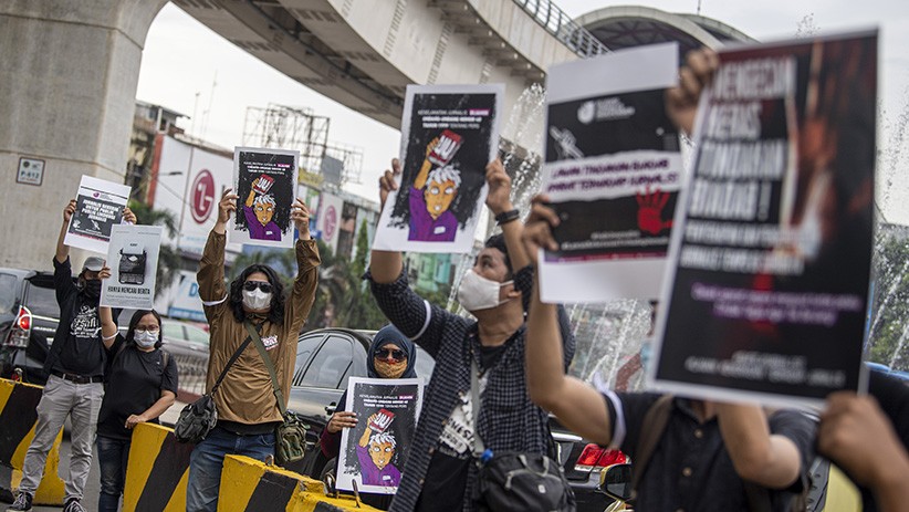 Aksi Kecam Kekerasan terhadap Jurnalis - Bagian 2