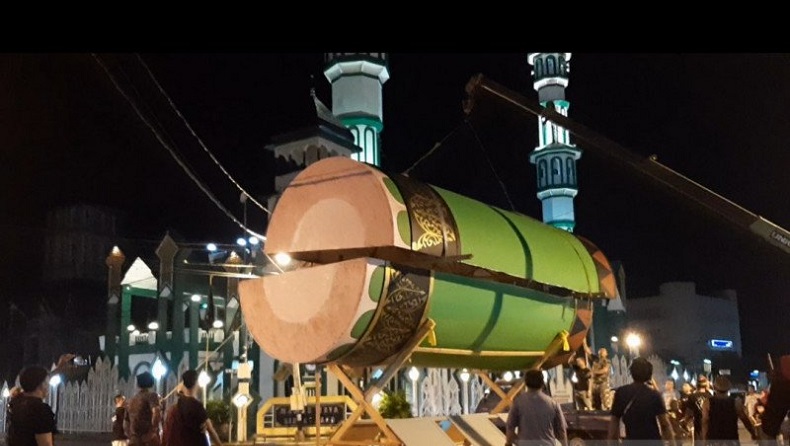 Wah, Beduk Raksasa Siap Semarakkan Ramadan di Singkawang