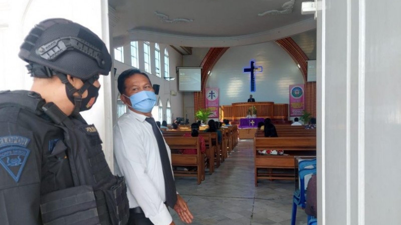 Terapkan Prokes, Gereja di Bandarlampung Batasi Jemaat Ibadah Jumat Agung