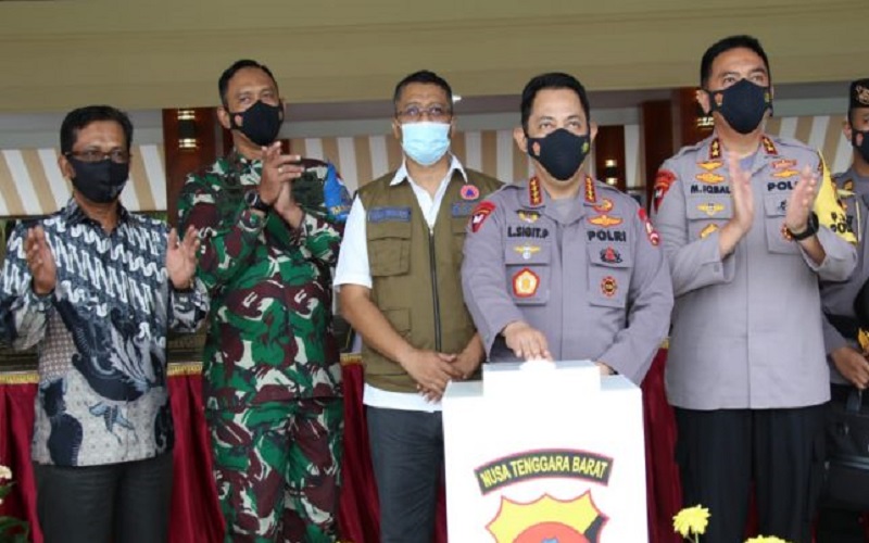 Kunjungi Mataram, Kapolri Resmikan Sejumlah Fasilitas Bangunan Polda NTB