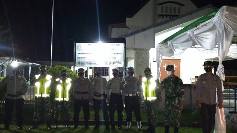 Warga Sekitaran Gereja di Bangka Barat Ikut Kawal Rangkaian Ibadah Paskah