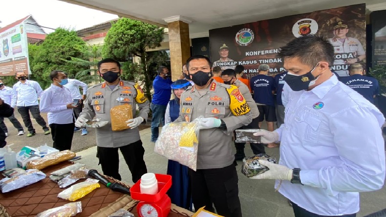 Tiga Bulan, Polresta Bandung Ungkap 26 Kasus Narkoba, Tangkap 28 Tersangka