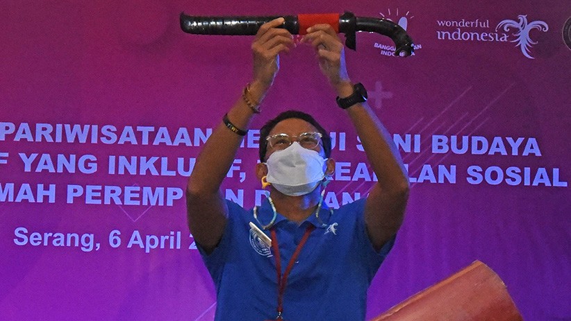 Menparekraf Sandiaga Uno Ajak Pelaku Pariwisata Banten Tingkatkan Kreativitas - Bagian 1