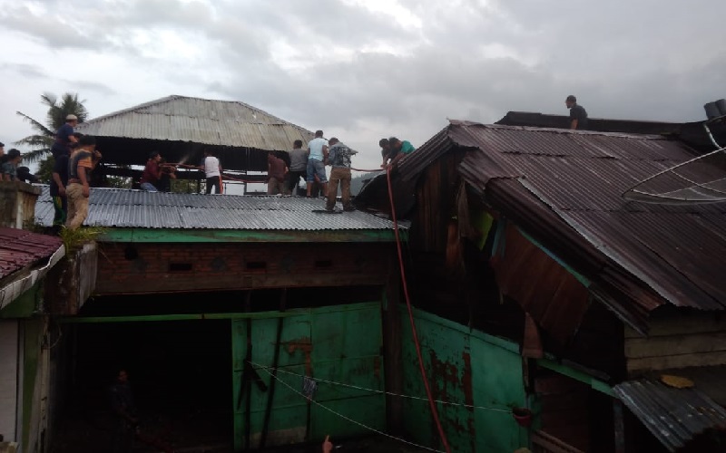 Satu Rumah di Gayo Lues Terbakar, Enam Lainnya Rusak Ringan