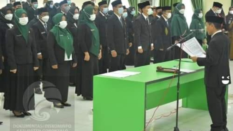 Reformasi Birokrasi, Bupati Gorontalo Lantik 163 Pejabat Fungsional