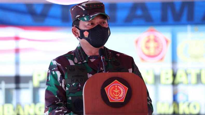 Panglima TNI Letakkan Batu Pertama Pembangunan Mako Guspurla Koarmada I di Natuna