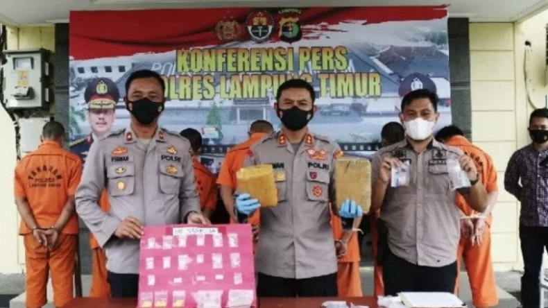 Gelar Operasi Antik Krakatau, Polisi Tangkap 44 Orang di Lampung Timur