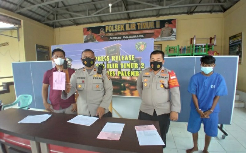 Polisi Tangkap Pelaku Pembacokan yang Berawal Saling Ejek di Pasar 16 Palembang