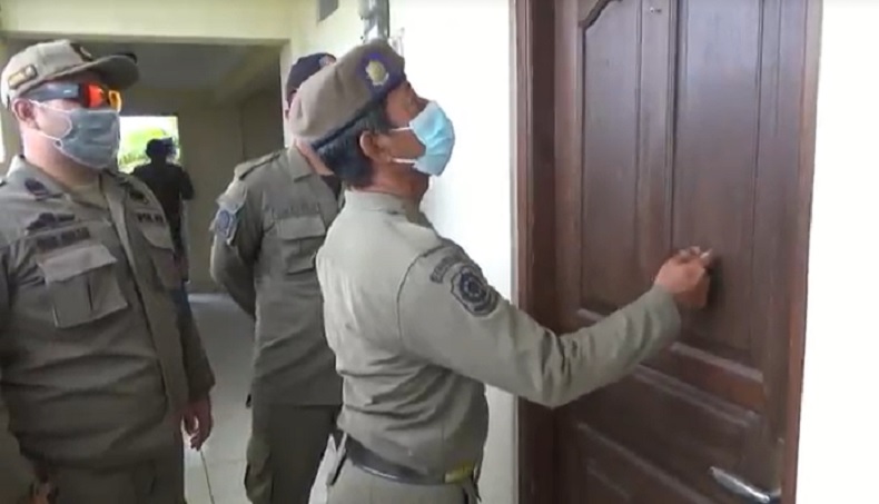 Sidak Penduduk di Legian Kuta Bikin Penghuni Indekos Panik Sembunyi di Kamar