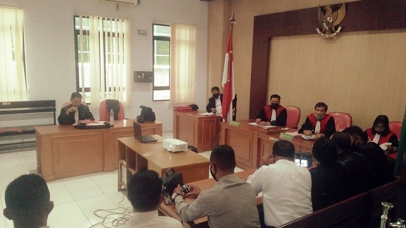 PN Ambon Gelar Sidang Perdana Kasus Jual Beli Senpi, 6 Orang Jadi Terdakwa