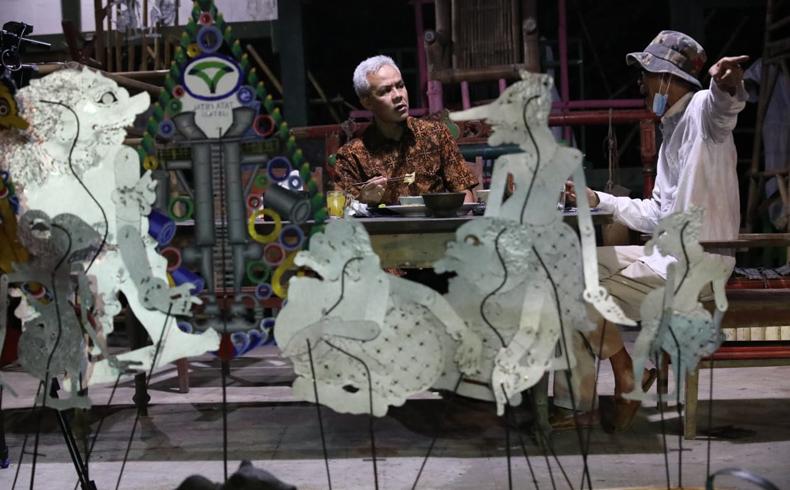 Obrolan Gayeng Ganjar dengan Pendekar 5 Gunung, Bahas Pengembangan Borobudur