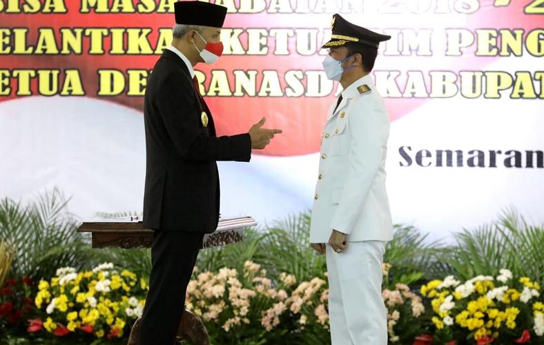 Lantik Bupati Kudus, Ganjar: Lupakan Masa Lalu, Jangan Lelah Reformasi Birokrasi