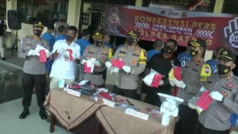 Operasi Antik Candi 2021, Polres Batang Ungkap 7 Kasus Narkoba 