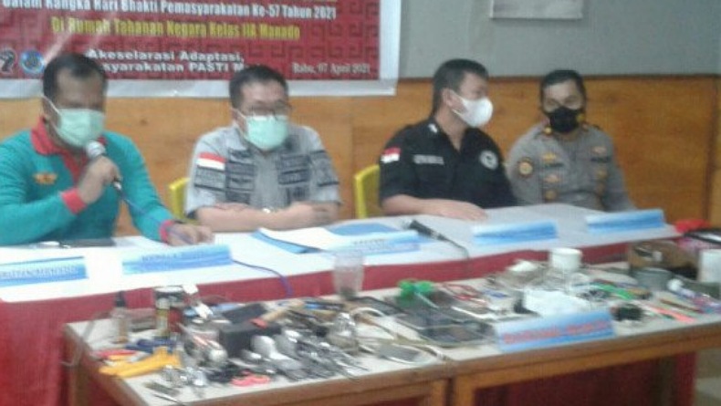 Marak Barang Terlarang Beredar, Kemenkumham Sulut Telusuri WBP Rutan Manado