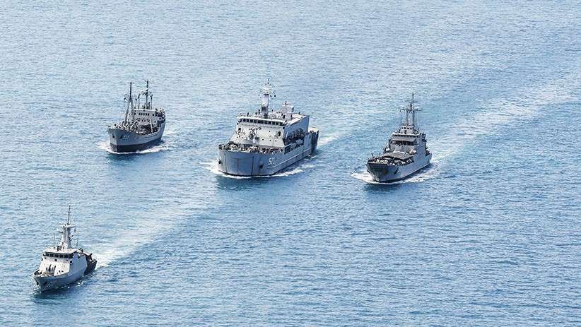 Begini Formasi Kapal-Kapal saat Hadapi Musuh di Perairan Dabo Singkep - Bagian 2