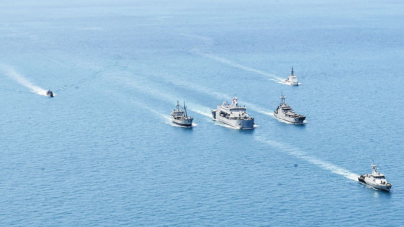 Begini Formasi Kapal-Kapal saat Hadapi Musuh di Perairan Dabo Singkep - Bagian 3