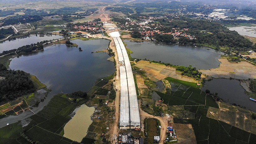 Progres Pembangunan Jalan Tol Jakarta-Cikampek II Selatan - Bagian 1