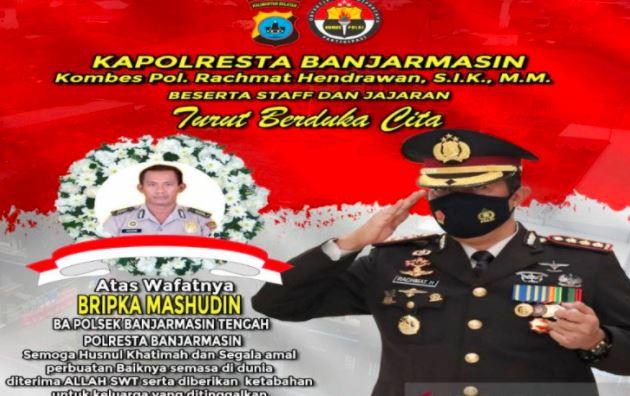 Meninggal saat Kejar Penjahat, Anggota Polsekta Banjarmasin Ini Naik Pangkat