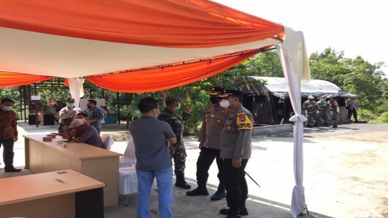 KPU dan Polres Sekadau Gelar Pengamanan Simulasi Penghitungan Suara Ulang