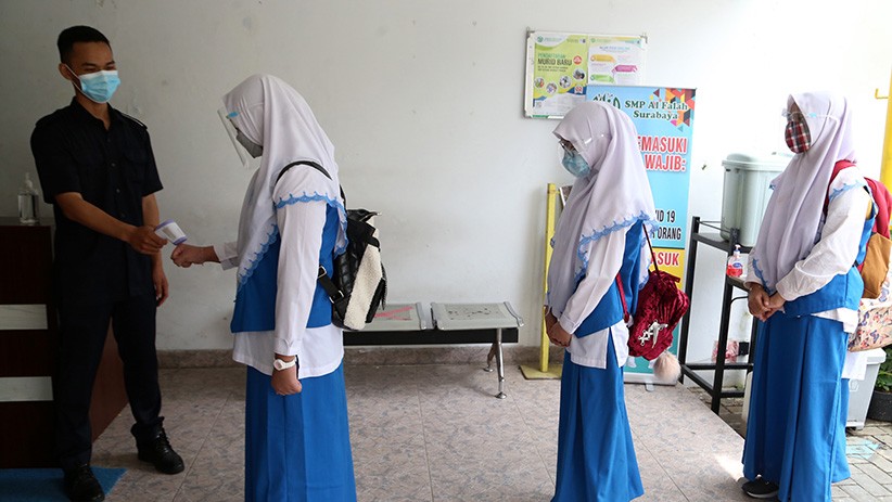 Simulasi PTM di Kulonprogo Sesuai Prokes, Tendik Belum Dapat Vaksin Covid-19