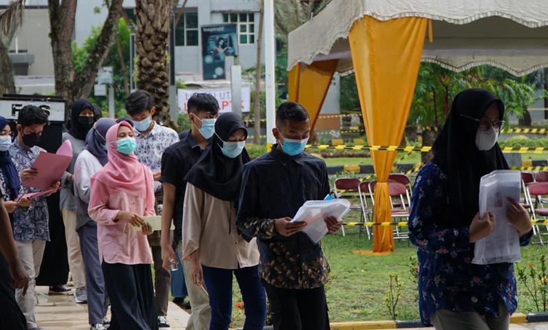 Begini Pelaksanaan UTBK SBMPTN di Unnes dengan Protokol Kesehatan Ketat
