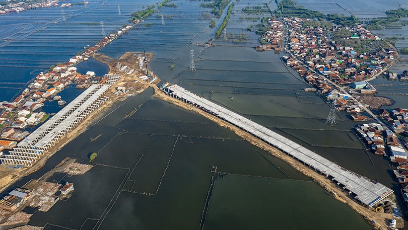 Progres Pembangunan Jalan Tol Semarang-Demak Seksi II - Bagian 1