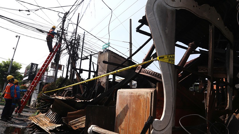 Begini Kondisi Bengkel Mebel yang Ludes Terbakar di Surabaya