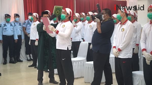 4 Napi Terorisme Kelompok JI dan JAD di Lapas Madiun Ikrar Setia NKRI