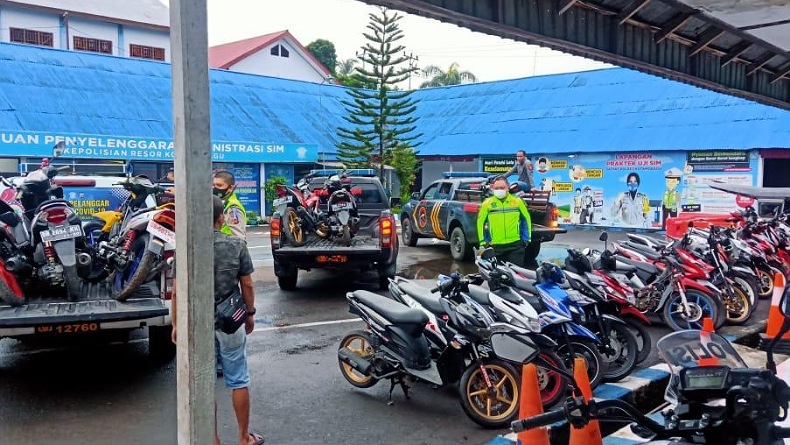 32 Sepeda Motor Diduga Terlibat Balap Liar Diamankan Polres Kotamobagu
