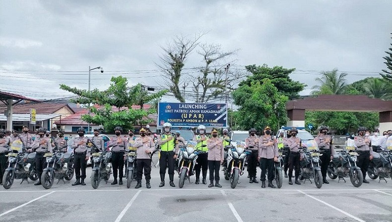 Polresta Pulau Ambon Kerahkan 100 Personel Amankan Pelantikan 4 Pj Bupati-Wali Kota