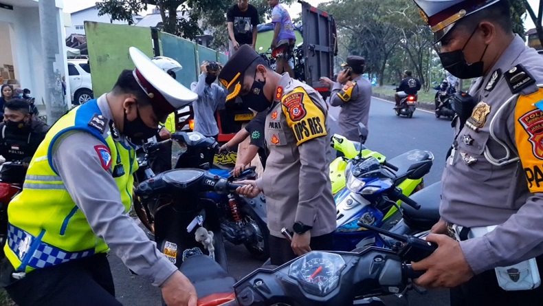 200 Motor Milik Pelaku Balap Liar di Tasikmalaya Diamankan Polisi