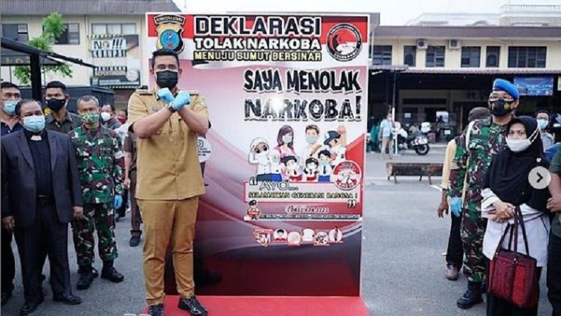 Bobby Nasution Komitmen Jadikan Medan Bersih Tanpa Narkoba