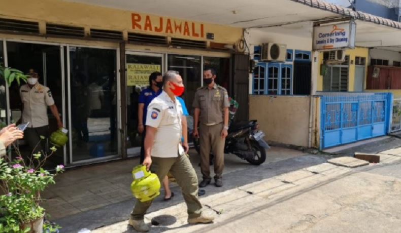 Razia Elpiji Subsidi, Satpol PP Sita Puluhan Tabung Gas Melon dari Laundry di Pontianak