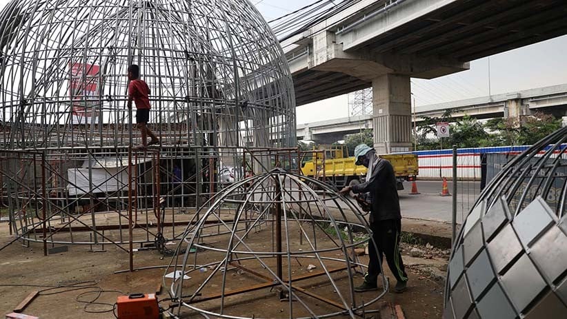 Begini Proses Pembuatan Kubah Masjid - Bagian 2