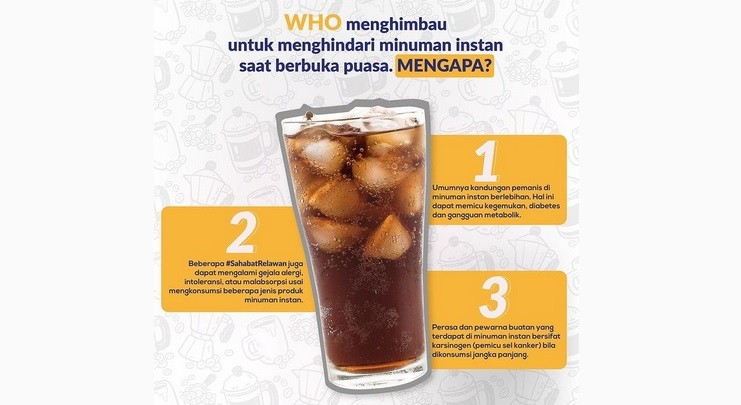 Waspada, 3 Bahaya Konsumsi Minuman Instan saat Berbuka Puasa 