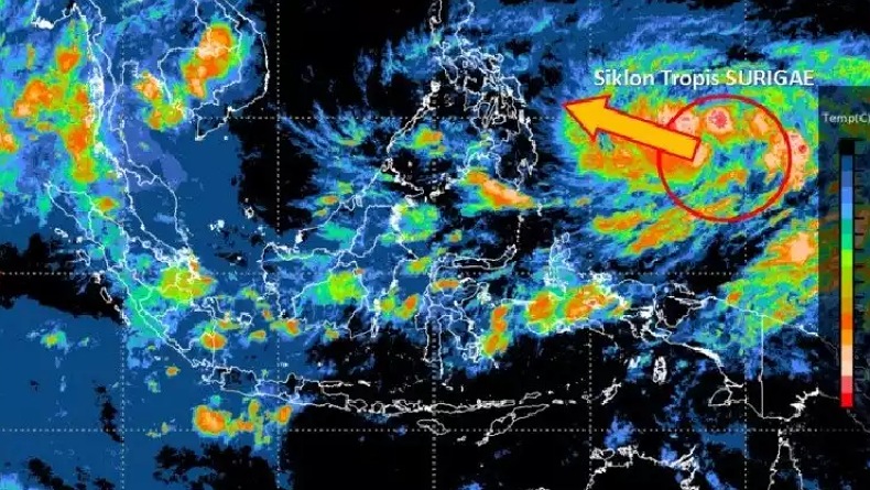 title Siklon Tropis Surigae Menjauh dari Indonesia, BMKG Ingatkan Tetap Waspada Siklon Tropis Surigae Menjauh dari Indonesia, BMKG Ingatkan Tetap Waspada