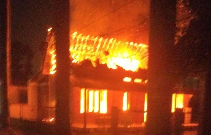 Korsleting Listrik, Rumah Kos di Mlati Sleman Ludes Terbakar