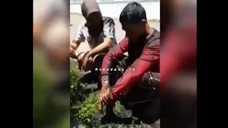 Pasangan Mesum yang Disiram Air Got di Banda Aceh Diserahkan ke Satpol PP