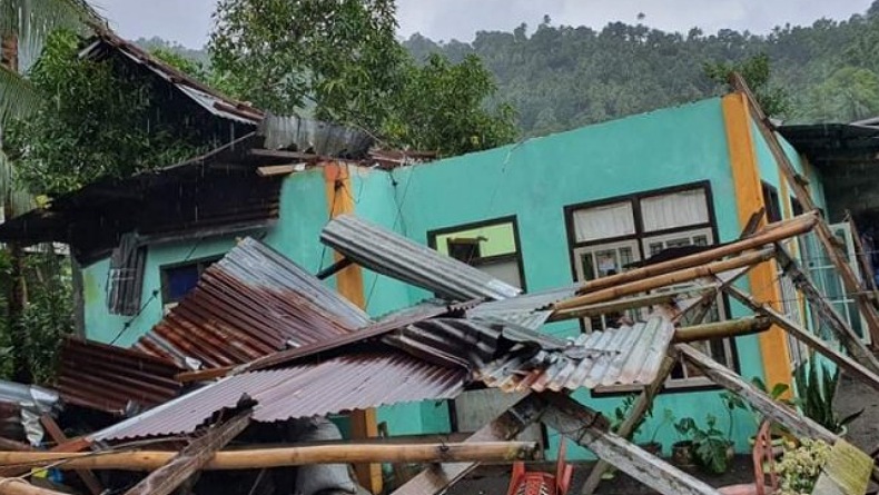 Amukan Badai di Sangihe, 19 Rumah Warga Rusak 
