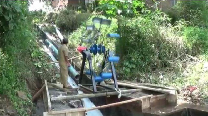 Saluran Irigasi di Desa Ini Dimanfaatkan Menjadi Sumber Pembangkit Listrik 