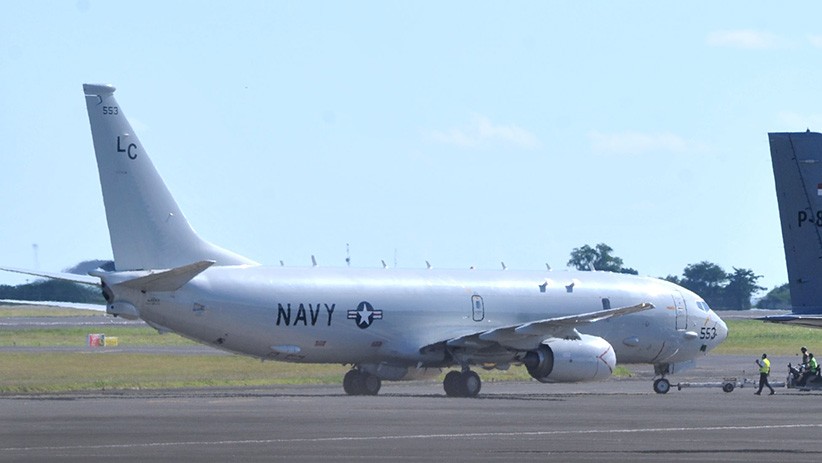 Penampakan Pesawat P-8 Poseidon US NAVY Bantu Cari KRI Nanggala 402 - Bagian 2