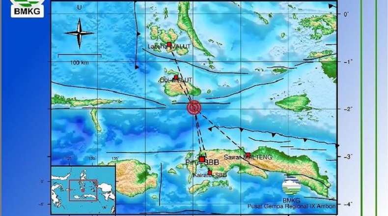 Gempa Bumi M4,2 Guncang Perairan Malut, Tak Berpotensi Tsunami