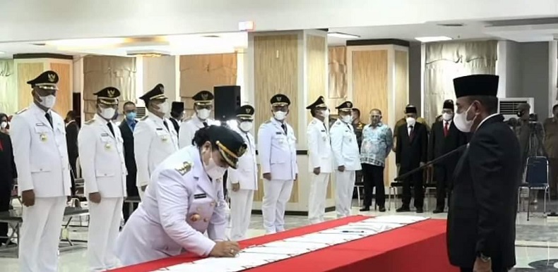 Edy Rahmayadi Lantik 7 Kepala Daerah di Sumut, Ini Pesannya