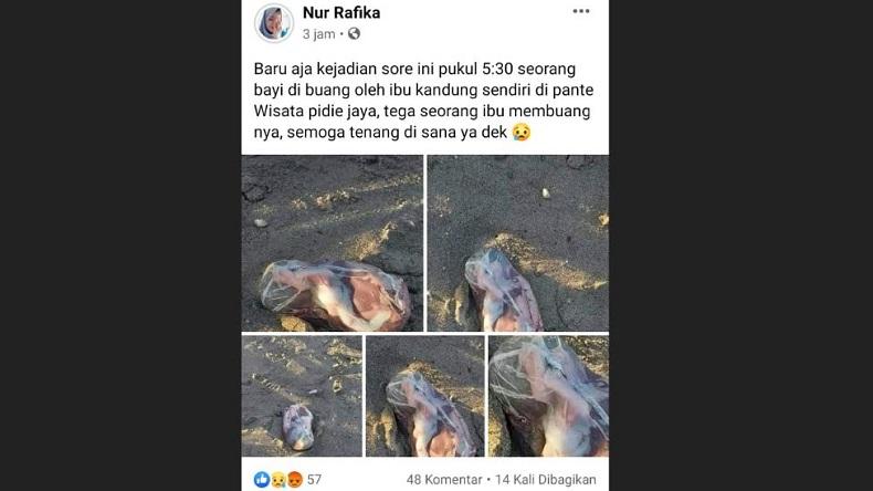 Berita Hoaks Penemuan Janin Hebohkan Warga Aceh, Polisi Buru Akun Pengunggah 
