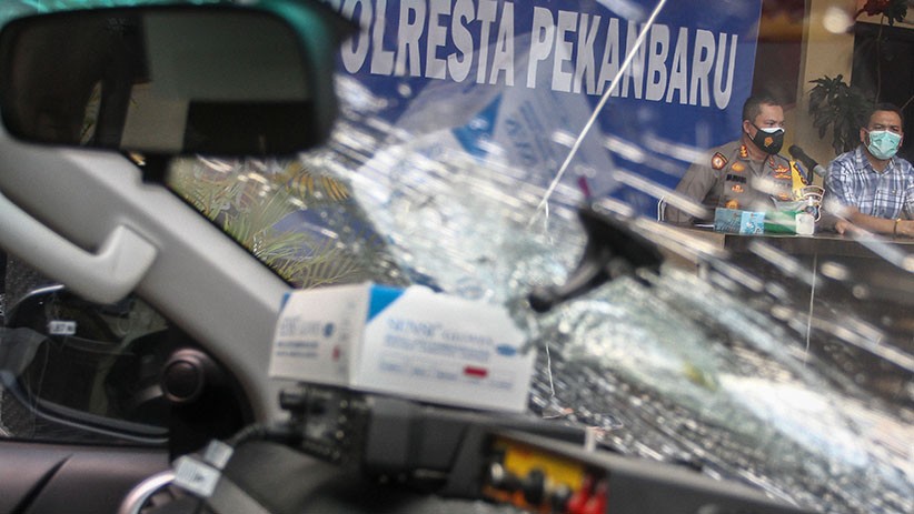 Serang Petugas Bea Cukai, 8 Orang Ditangkap Aparat Polresta Pekanbaru - Bagian 1