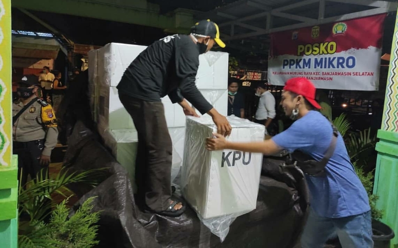 Polisi Kawal Distribusi Surat Suara untuk PSU Pilwali Banjarmasin