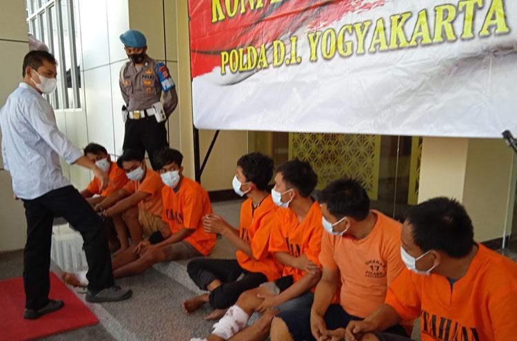 Komplotan Curanmor Lampung Dibekuk, Polda DIY Tangkap 8 Tersangka dan Amankan 19 Sepeda Motor