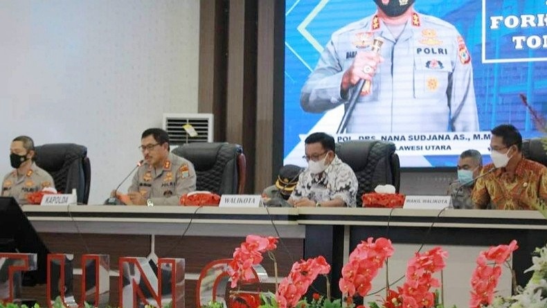 Forkopimda di Bitung Diminta Siap Siaga dan Jadi Garda Terdepan Tangani Covid-19